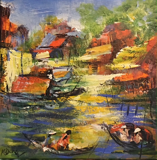 Tranh Sơn Dầu Làng Quê